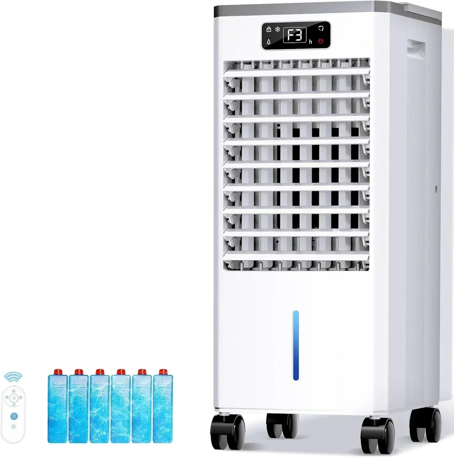 Windowless Portable Air Conditioners Evaporative Air Cooler 3 Modes & 3 Speeds 12H Timer wourant