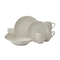 Swirl Coupe 16 Piece Dinnerware Set Service For 4 White wourant