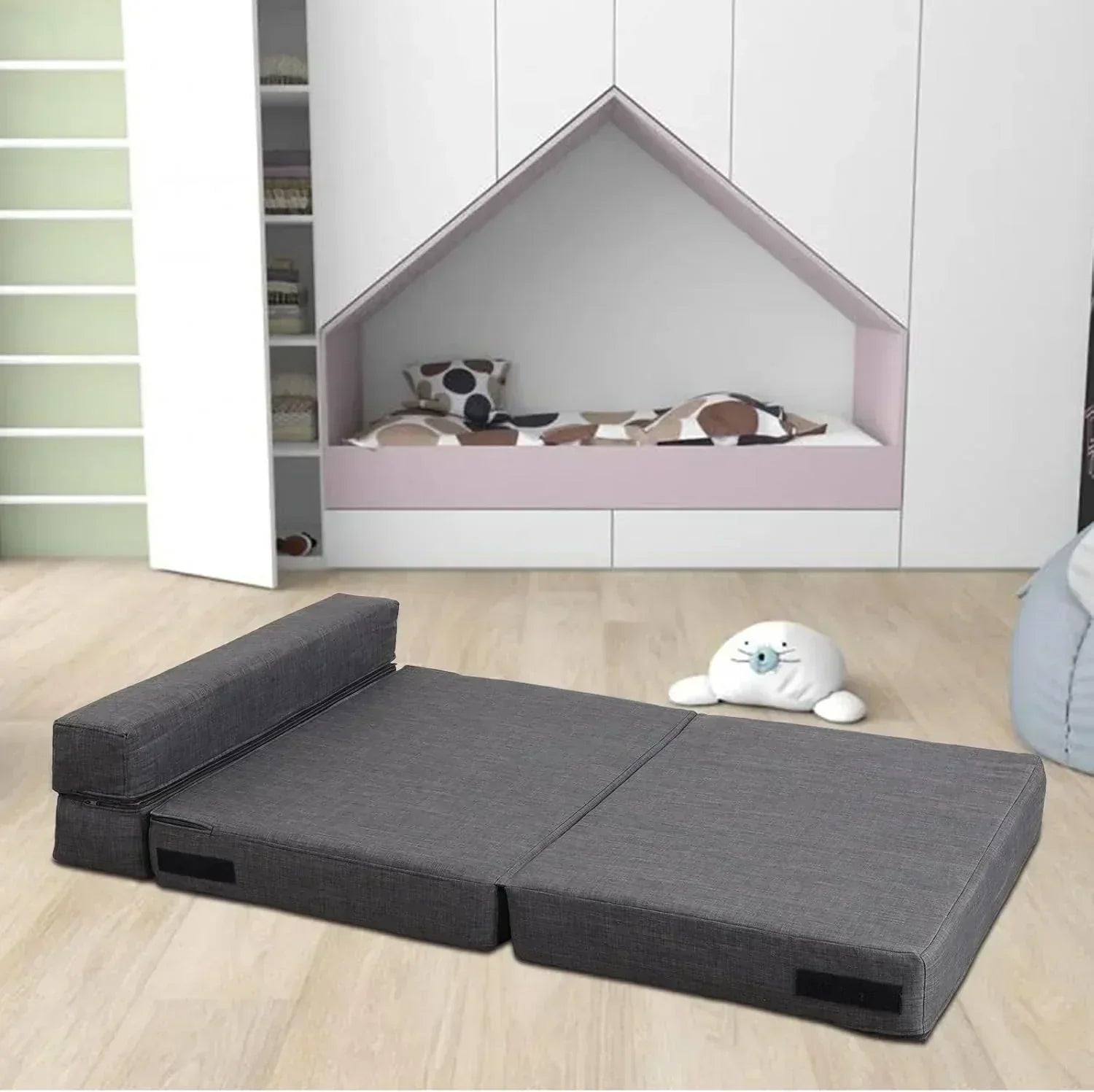 60 inch pull out sofa bed memory foam sofa with 2 pillows futon bed guest bed and pull out sofa wourant
