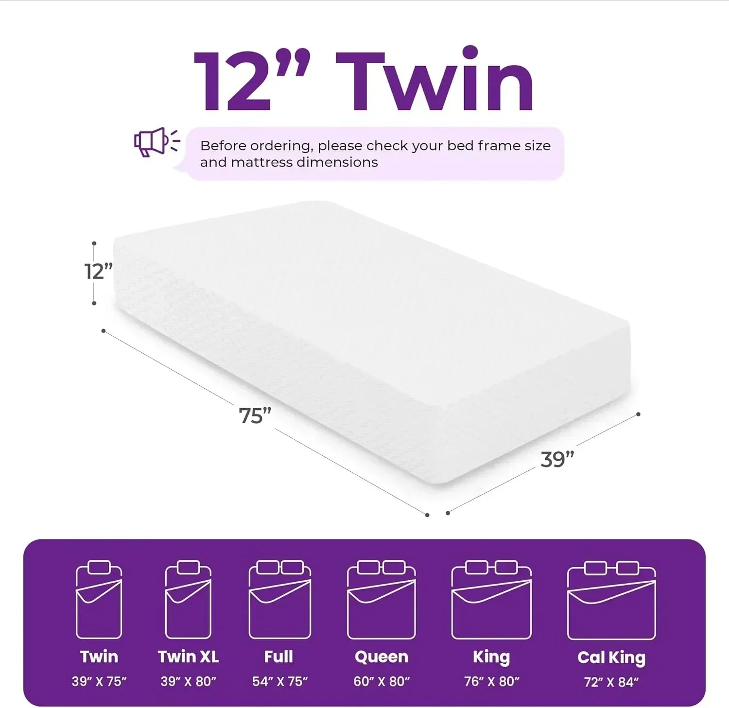 GAESTE 8-inch Fully Cooling Gel Memory Foam Mattress Mattress-in-a-Box wourant