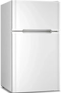Antarctic Star Compact Mini Refrigerator Separate Freezer Small Fridge Double 2-Door wourant