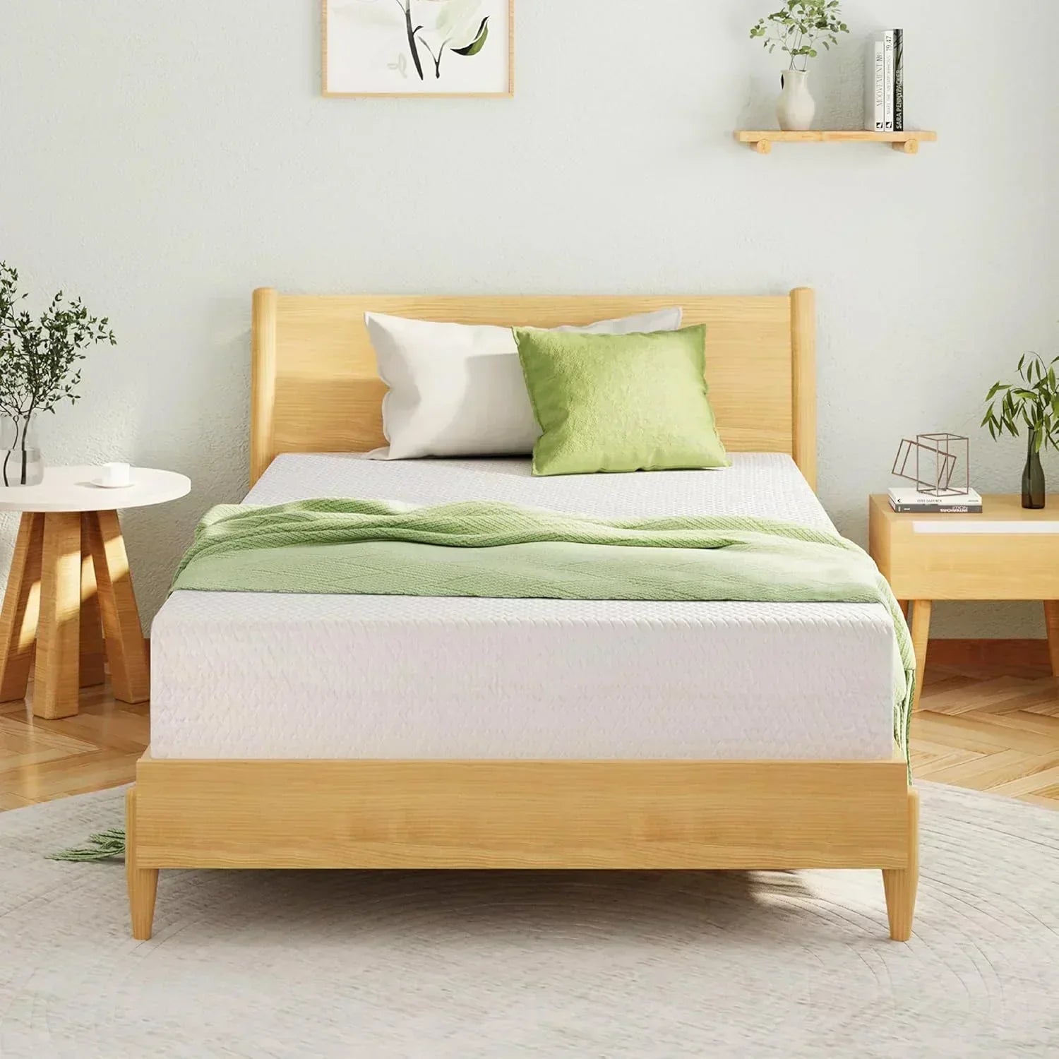 8-inch double mattress with memory foam for medium firm support wourant