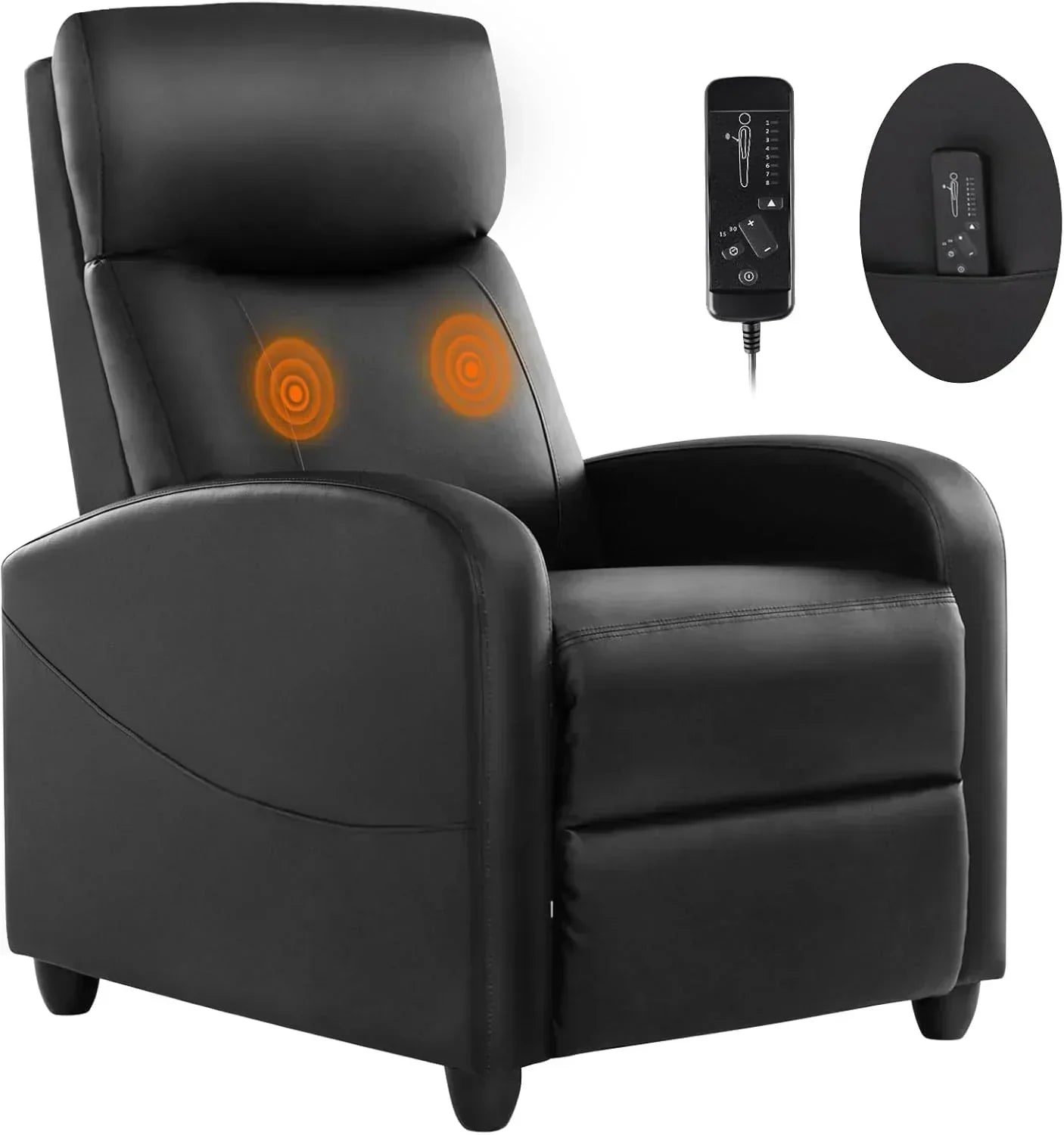 Adult massage recliner adjustable home theater seat modern fabric recliner wourant