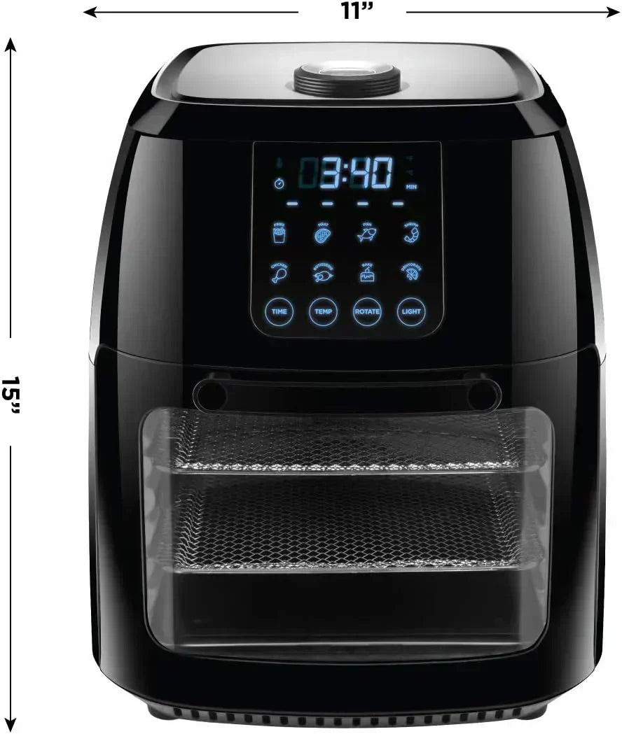 Chefman Compact 6.3-Quart Digital Air Fryer with Rotisserie Dehydrator and Convection Oven wourant