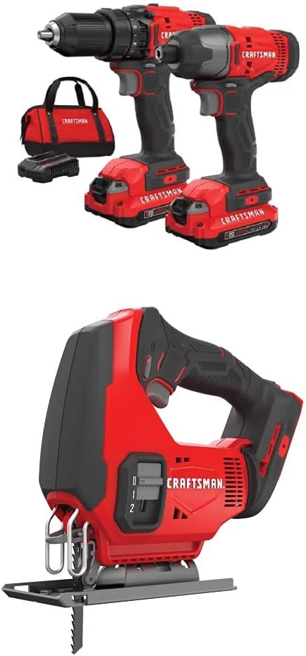 V20 MAX Cordless Drill and Impact Driver Power Tool Combo Kit with 2 Batteries and Charger wourant