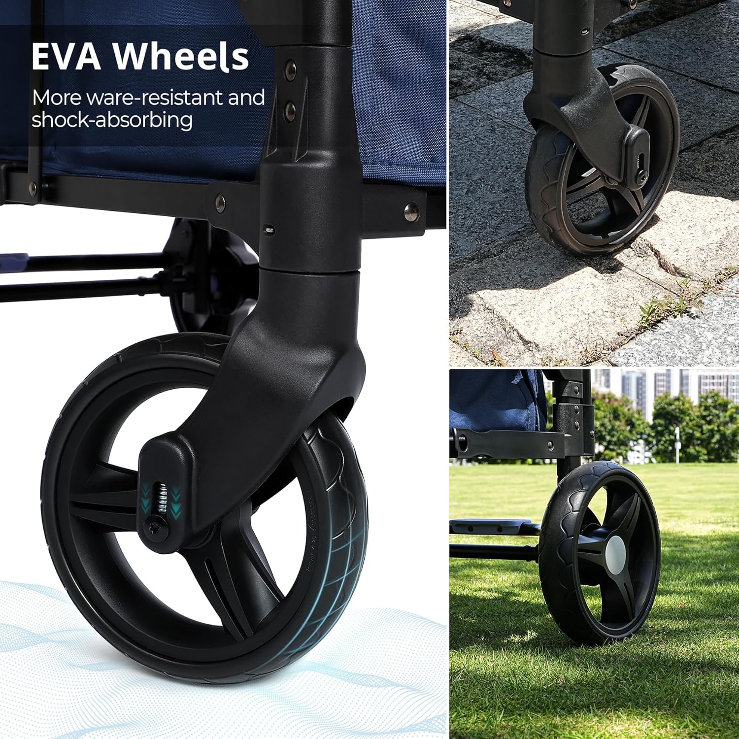 Stroller Wagon for Kids Wagon Stroller Toddlers 2 Seaters All-Terrain Baby Wagon Outdoor wourant