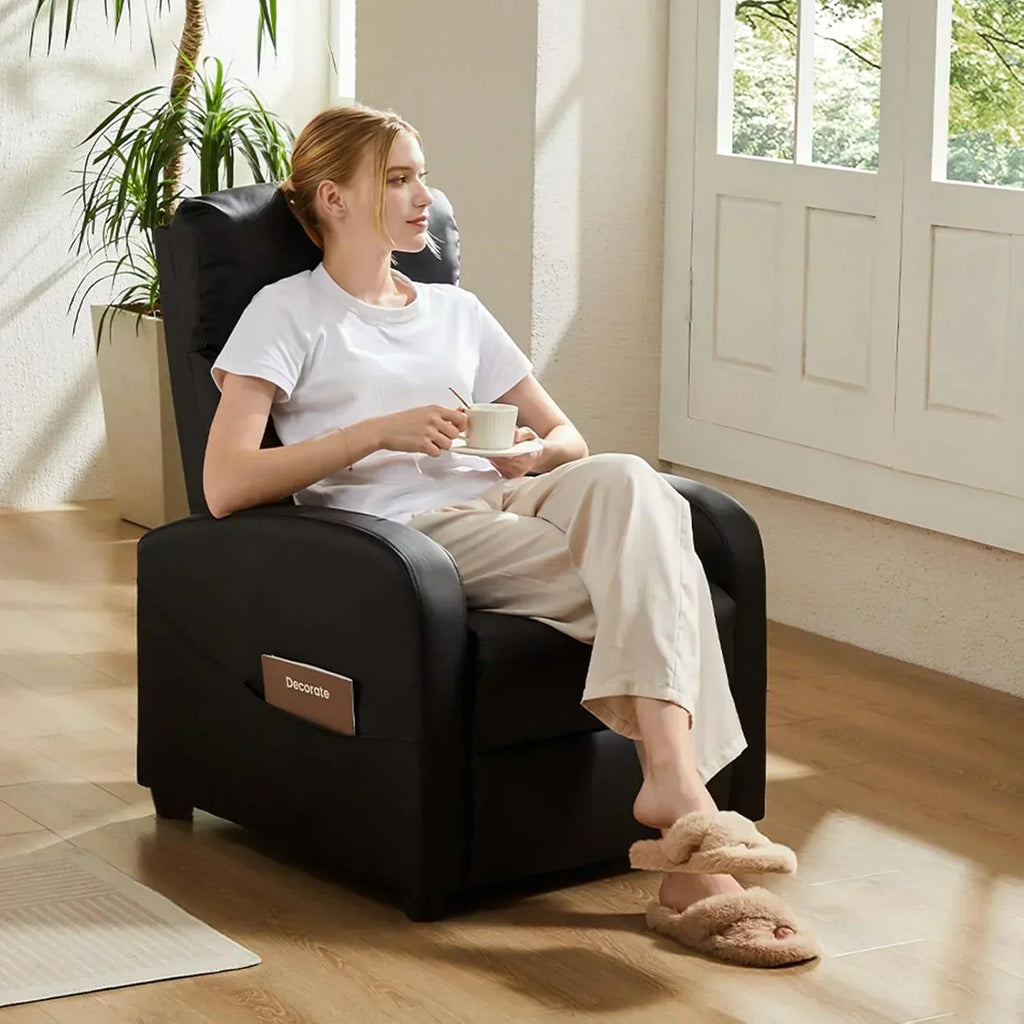 Sweet and crisp rocking chair 360 degree rotating recliner with sliding function wourant