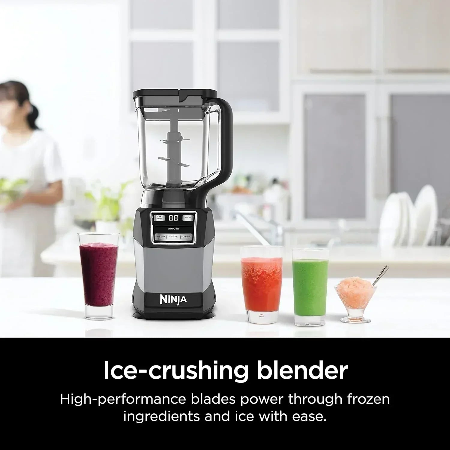 Ninja Blender Compact Kitchen System for Smoothies Doughs and Frozen Drinks with Auto-IQ wourant