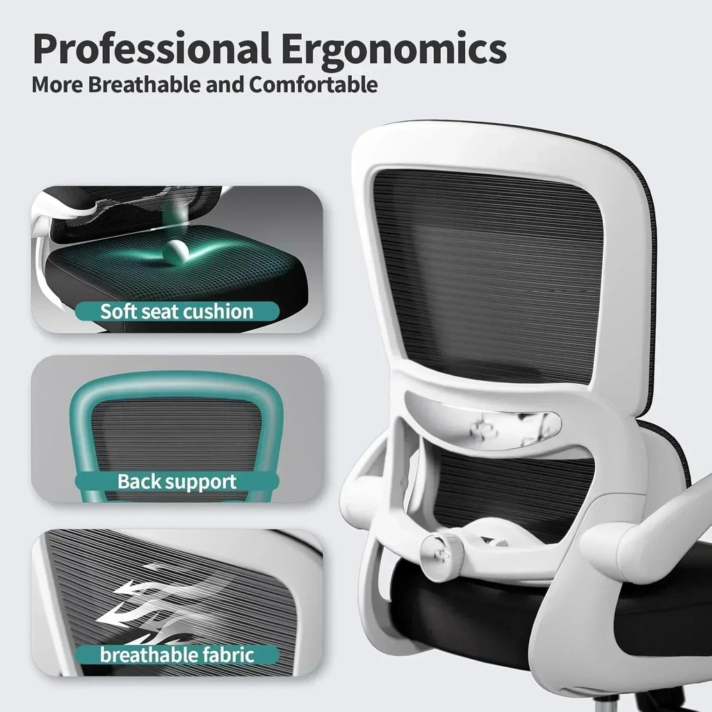 TRALT Office Chair Ergonomic Desk Chair 330 lbs Home Mesh Gaming Chair with Wheels wourant