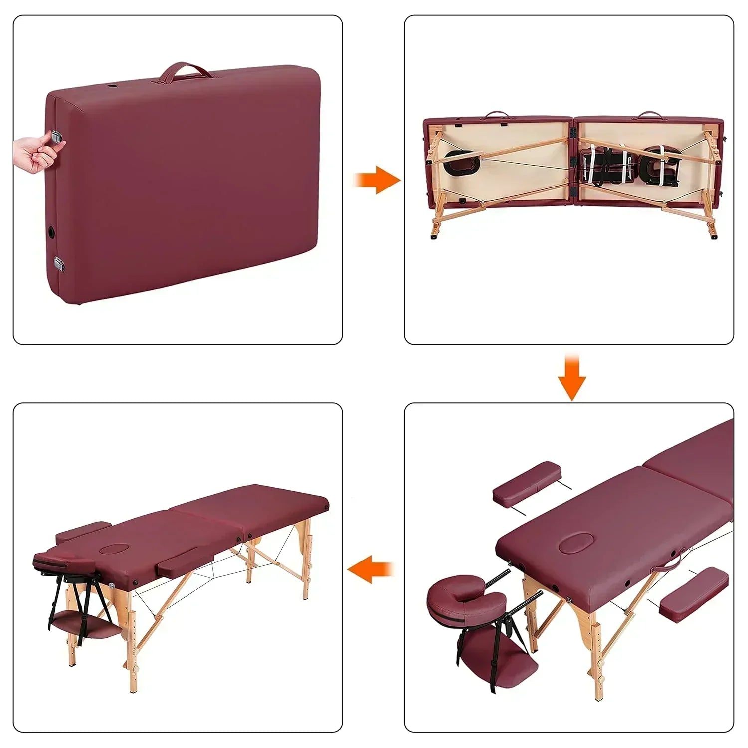 Yaheetech Massage Table Portable Lash Beds Spa Bed Massage Couch Foldable Spa Tables wourant
