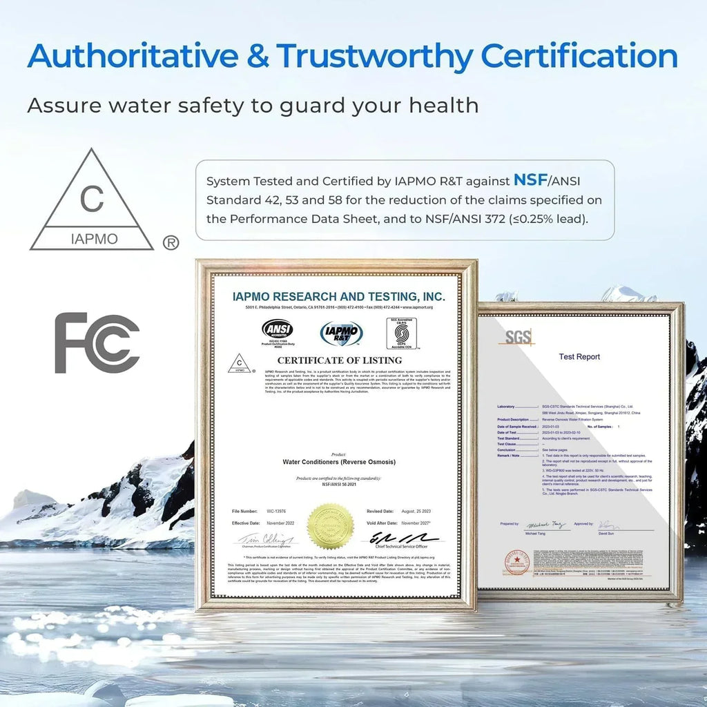 Waterdrop G3P600 reverse osmosis system Water filter Intelligent LED faucet wourant