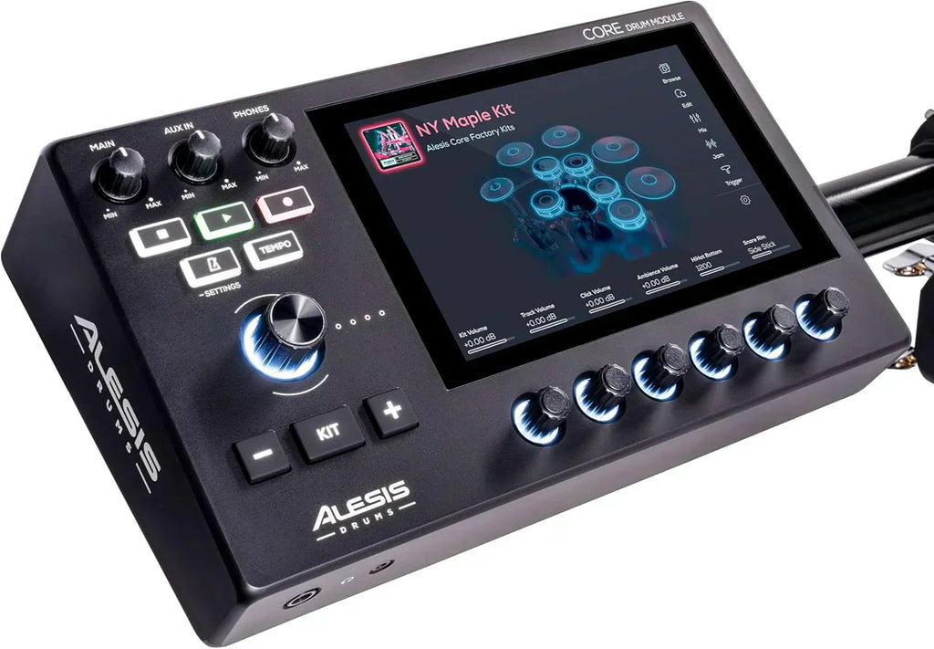 Alison Strata Prime Electronic Drum Set with Touch Screen Dual Area Grid Head wourant
