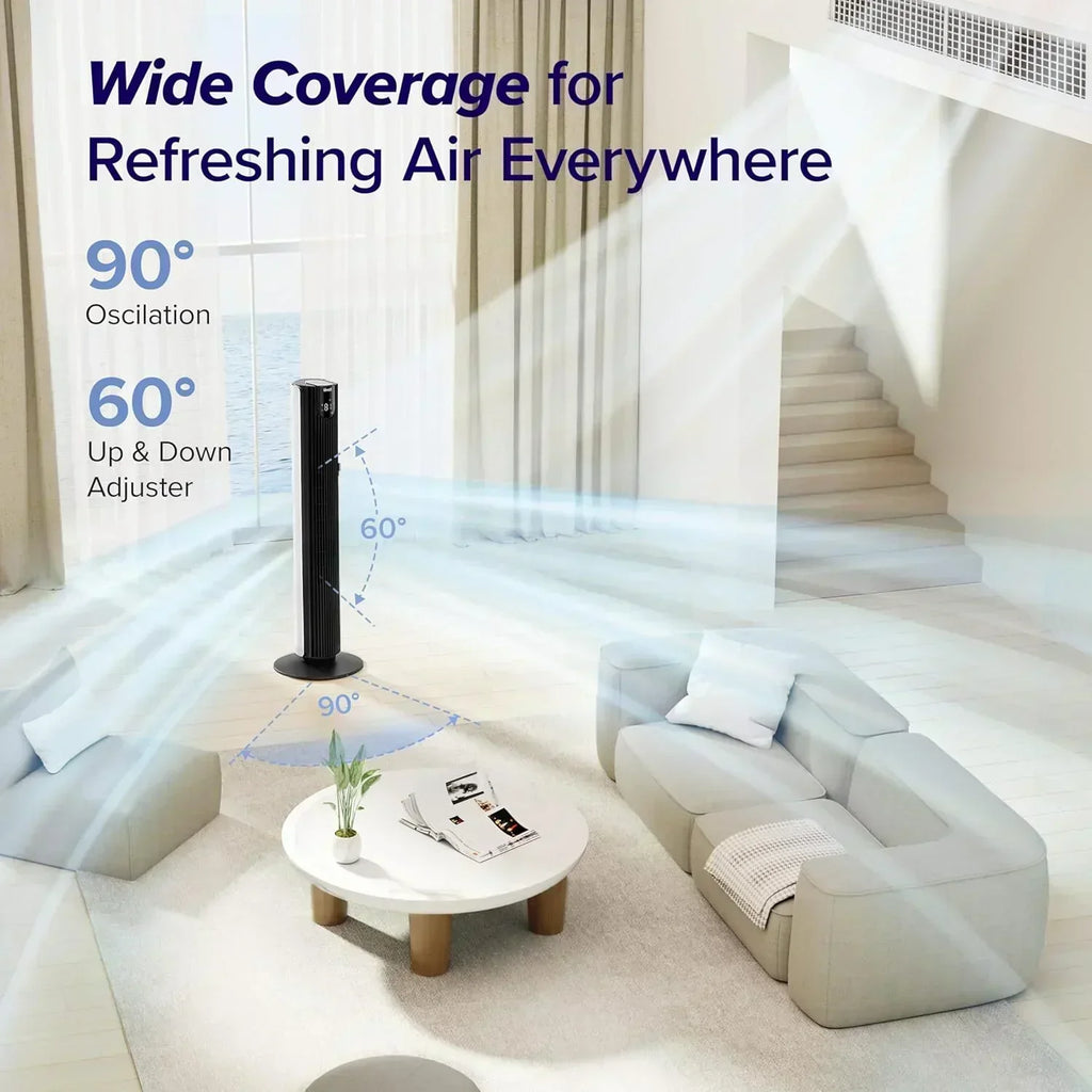 LEVOIT Tower Fan for Bedroom Standing Fan with 28dB Quiet for Sleep Remoter 12H Timer wourant