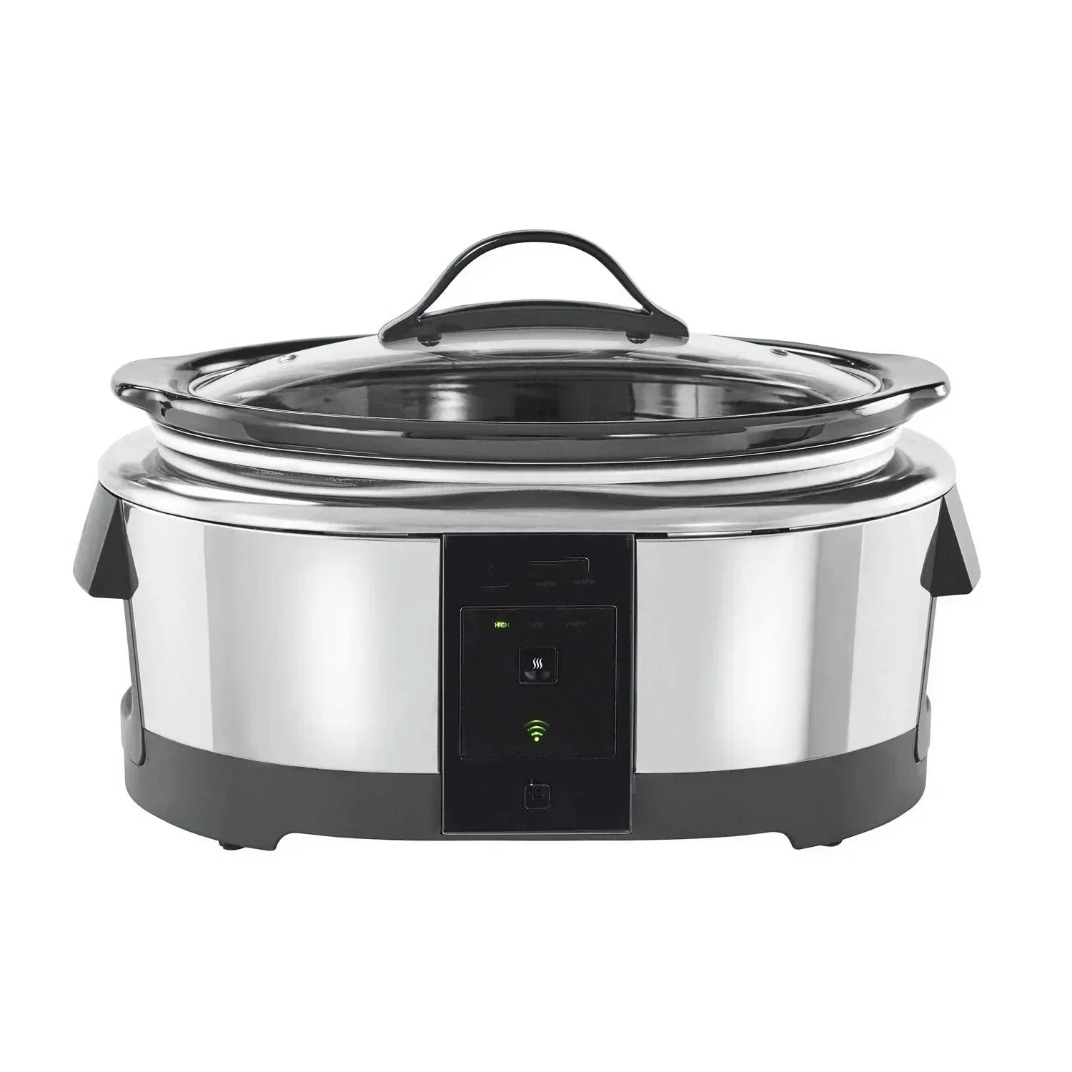 6 Quart Programmable Slow Cooker and Food Warmer Works with Alexa Stainless Steel wourant