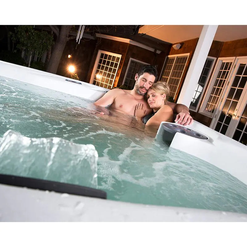Lifesmart Spas 5 Person 23 Jet Rectangular Plug And Play Hot Tub with Ozonator in Espresso wourant