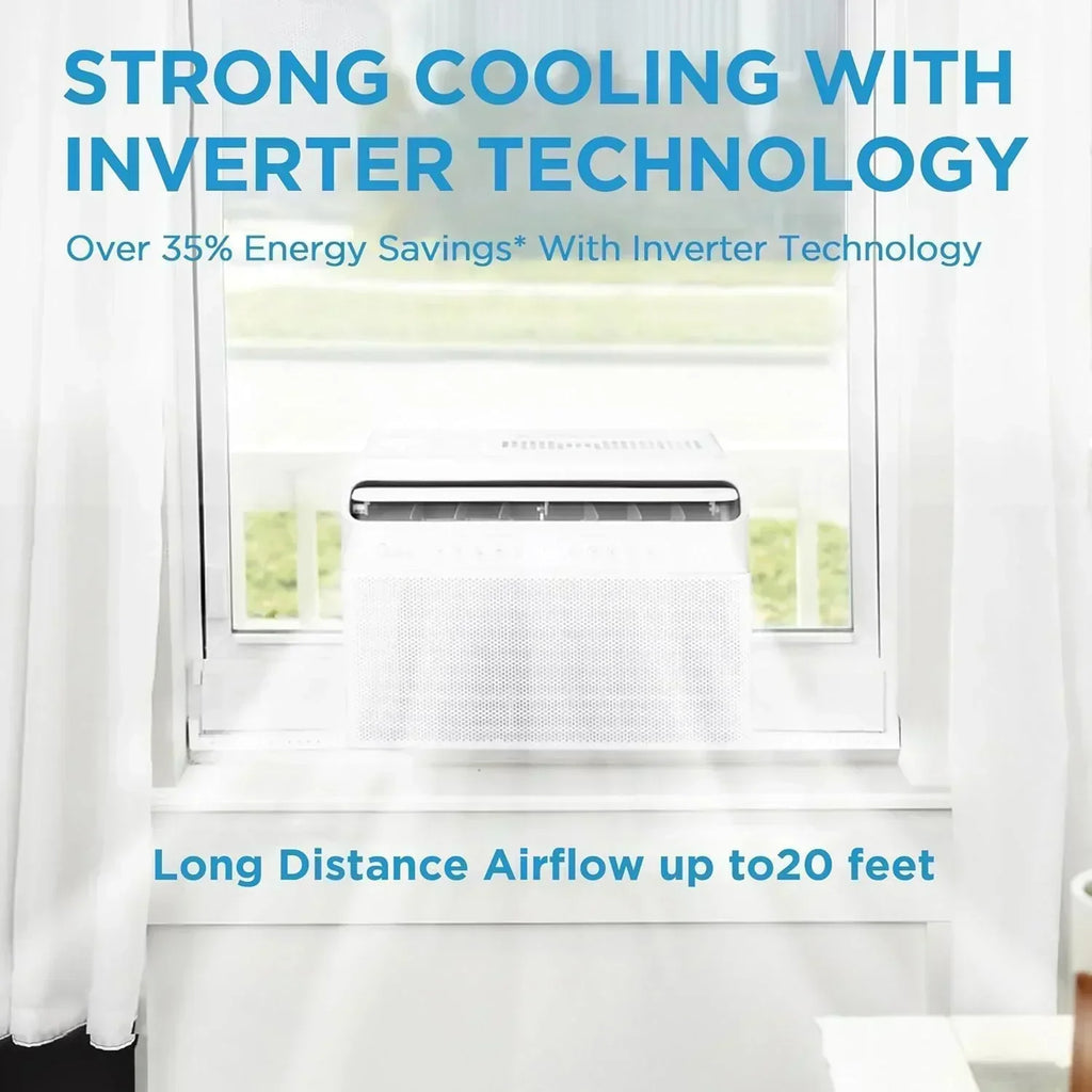Midea 12,000 BTU U-Shaped Smart Inverter Window Air Conditioner Cools up to 550 square feet wourant