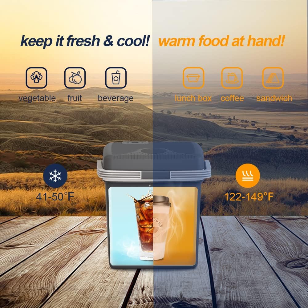 Electric Cooler & Warmer28QT/26L Portable Car Fridge Car Cooler Plug in Electric Car Coolers wourant
