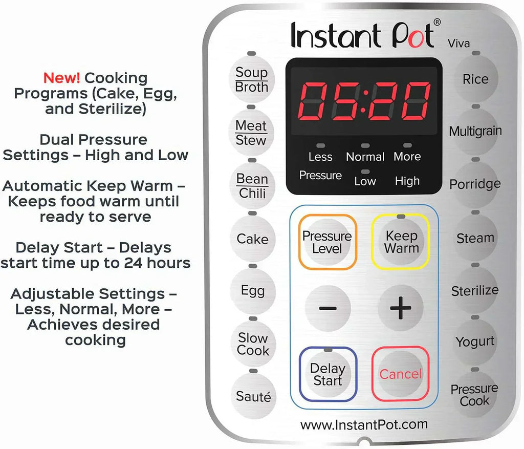 9-in-1 Multicooker Pressure Cooker Slow Cook Rice Maker Steamer Sauté Yogurt Warmer Sterilizer wourant