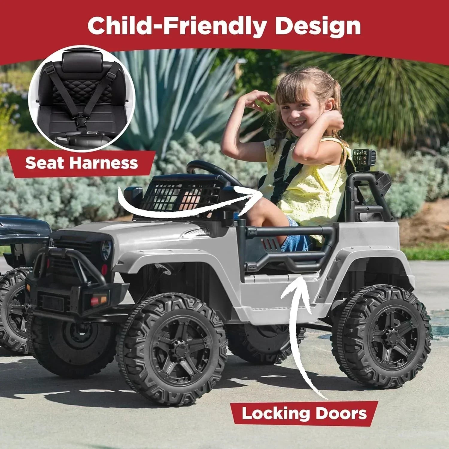 Best Choice Products 12V Kids Ride-On Truck Car with Spring Suspension and LED Lights wourant