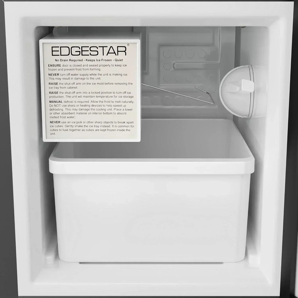 EdgeStar IB121 15 Inch Wide 12 Lbs Capacity Built-In Ice Maker with 15 Lbs Daily Ice Production wourant