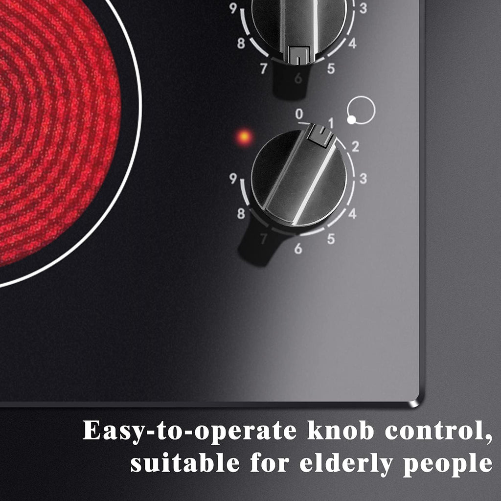 Karinear 30 Inch Electric Cooktop 4 Burners Built-in Ceramic Cooktop Radiant Electric Stove Top wourant