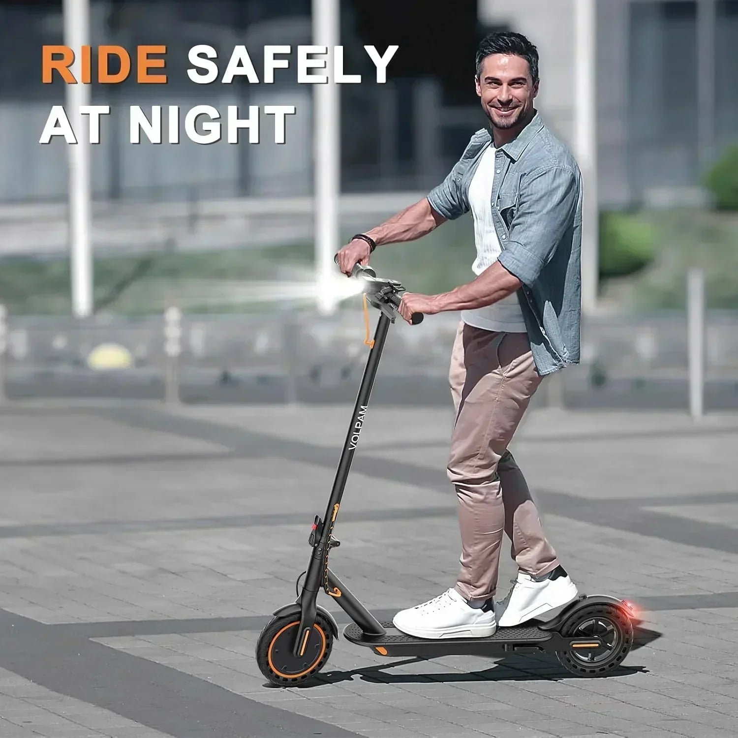 Electric Scooter 350W/500W Powerful Motor 8.5"/10" Solid Tires 19/22Mph 28/21/12 Miles Range wourant