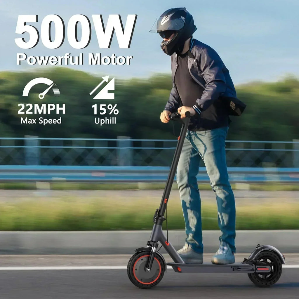 Volpam electric scooter Powerful electric motor Solid tires 28/21/12 mile range wourant
