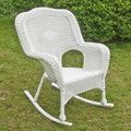 Camelback Resin Wicker Rocker wourant