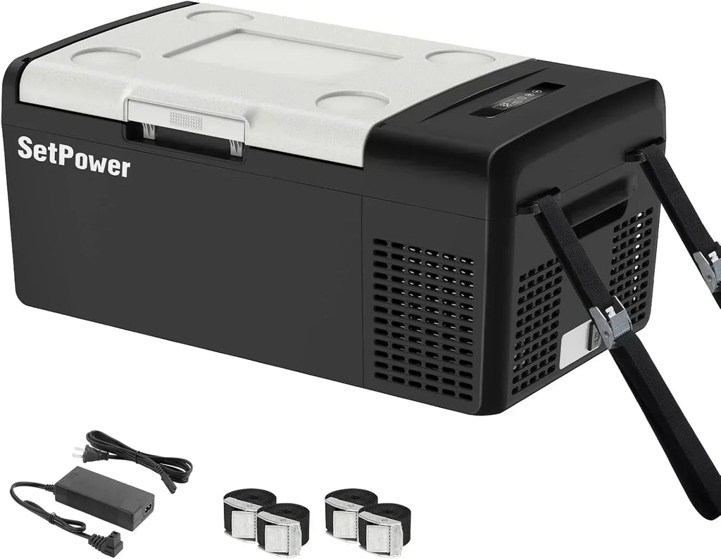 12V Refrigerator 21 Quart Portable Freezer 50 Hours Keep Cool Electric Cooler Car Refrigerator wourant