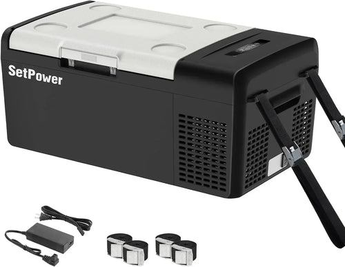 12V Refrigerator 21 Quart Portable Freezer 50 Hours Keep Cool Electric Cooler Car Refrigerator wourant