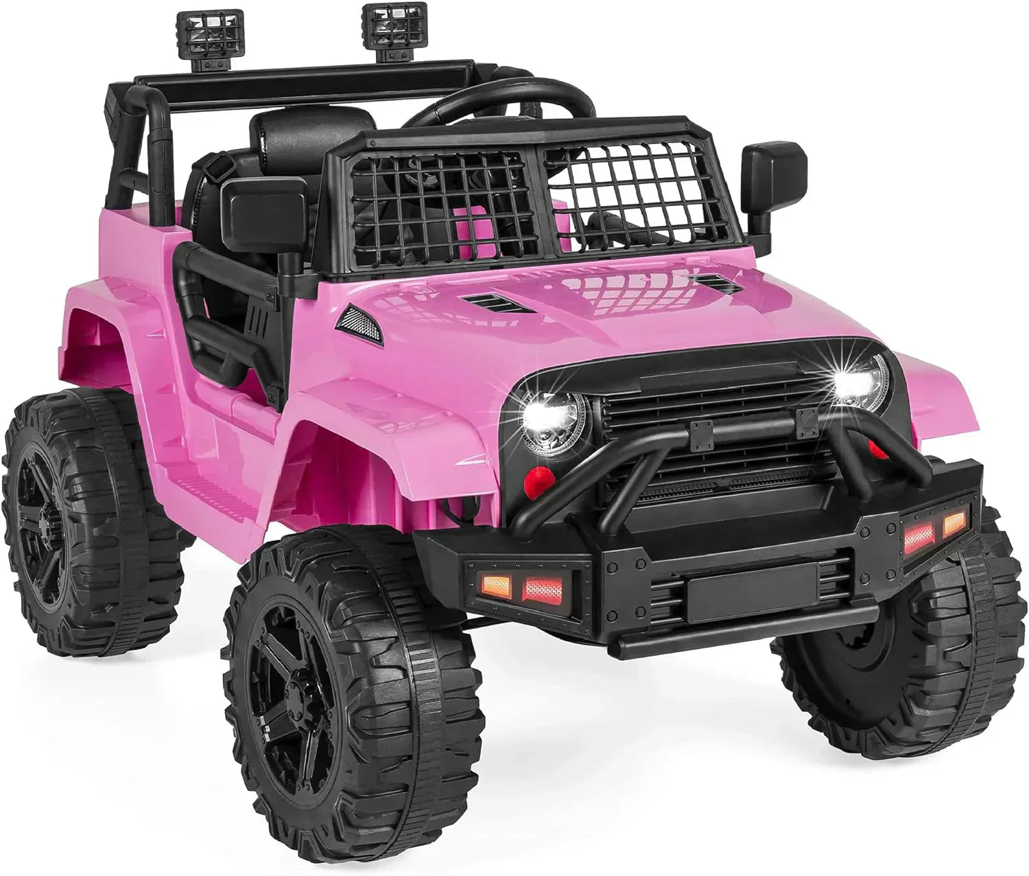 Best Choice Products 12V Kids Ride-On Truck Car with Spring Suspension and LED Lights wourant