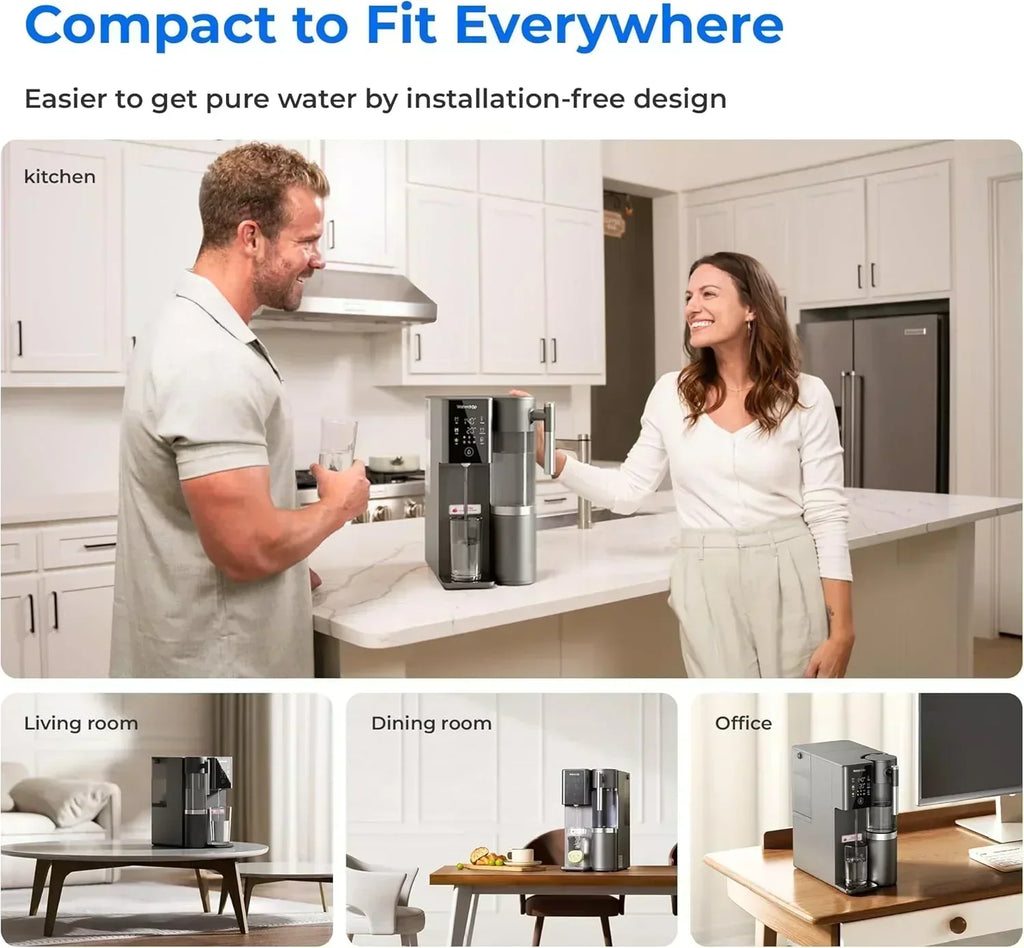 Waterdrop WD-A2 Countertop Reverse Osmosis System 3:1 Purified Water to Drain Ratio wourant