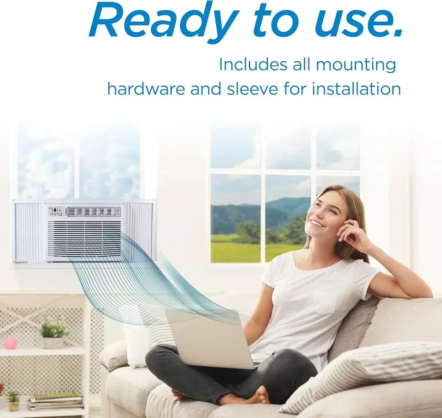 BLACK+DECKER Window Air Conditioner 5000 BTU Cools Up to 150 Square Feet AC Mechanical Controls wourant