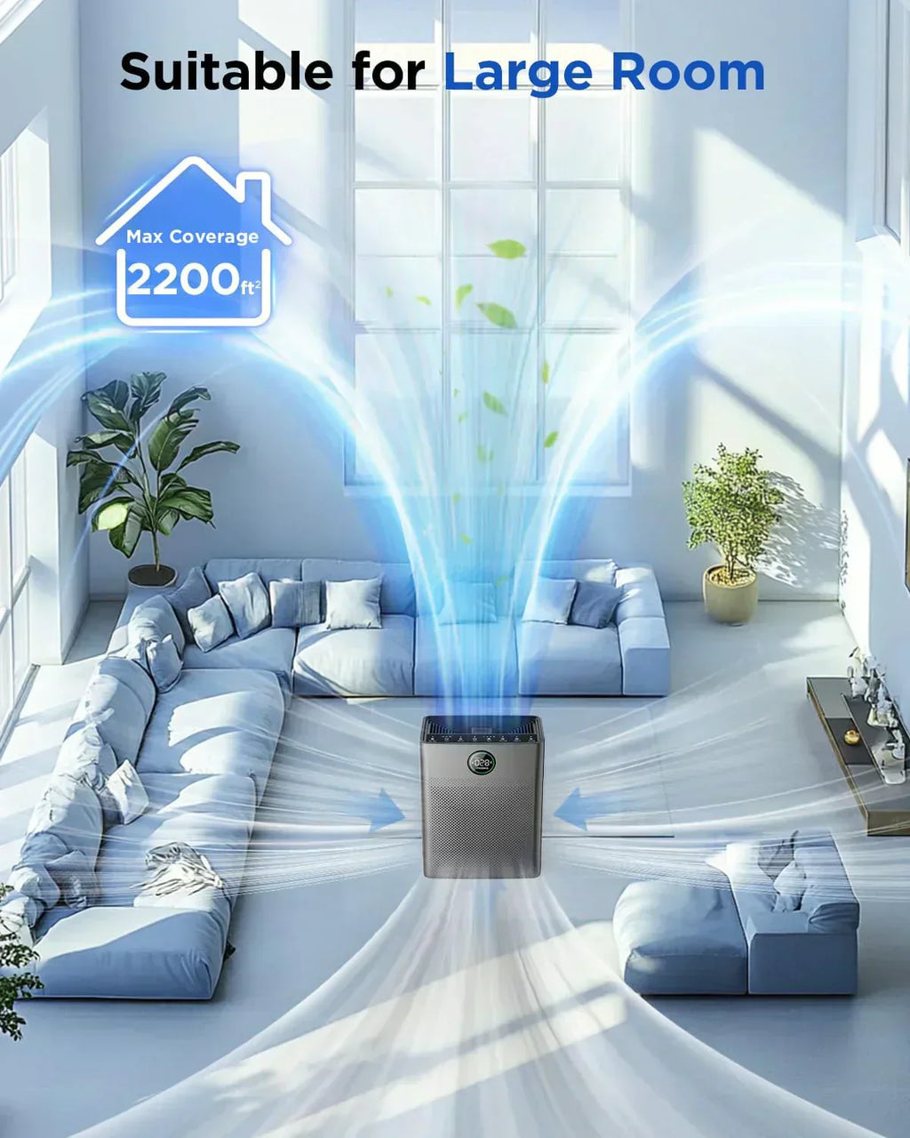 Air Purifiers for Home Large Room up to 2200sq.ft MOOKA Air purifier for Home Pets wourant