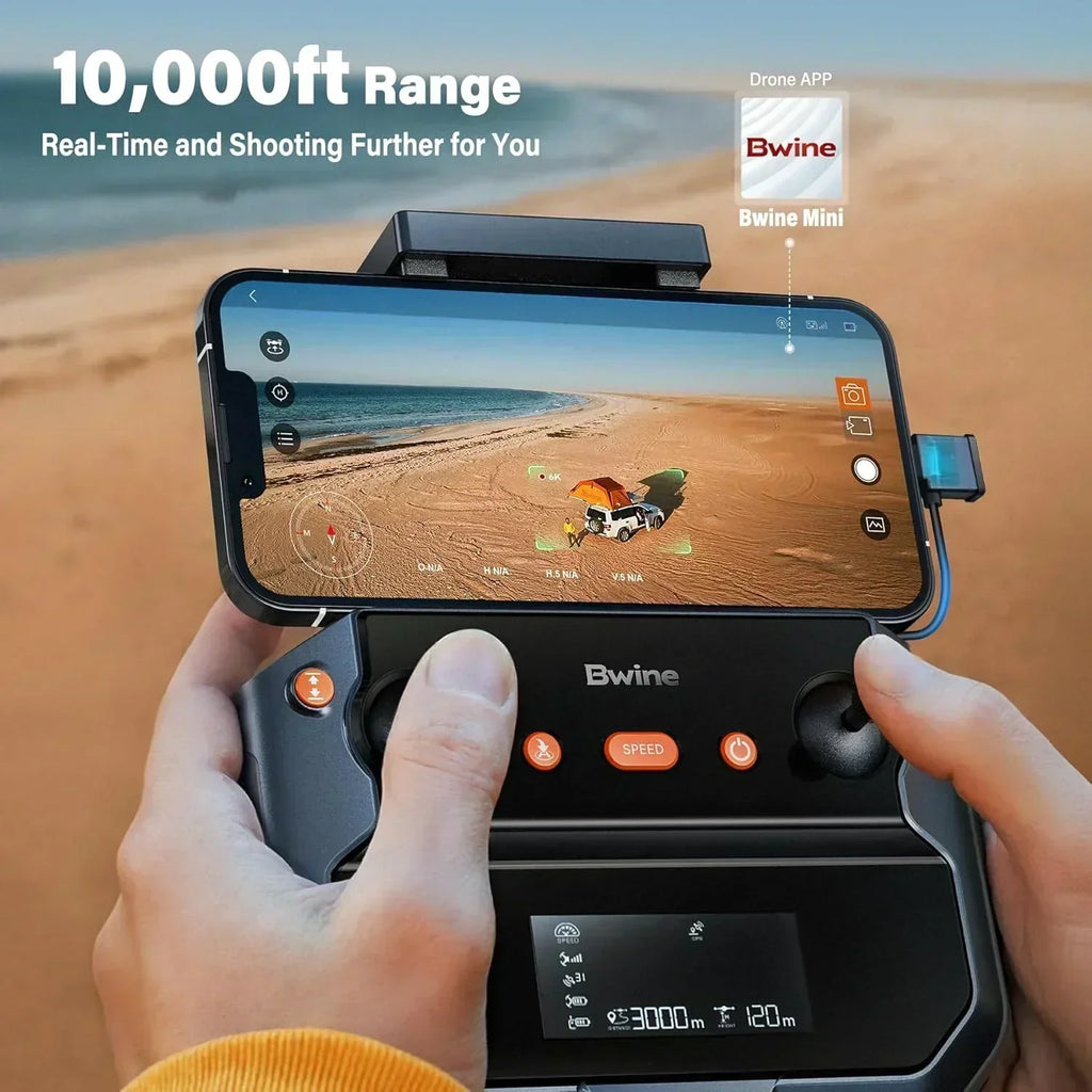 Adult-specific camera drone with 4K UHD aerial photography 3-axis gimbal 10000-foot control wourant