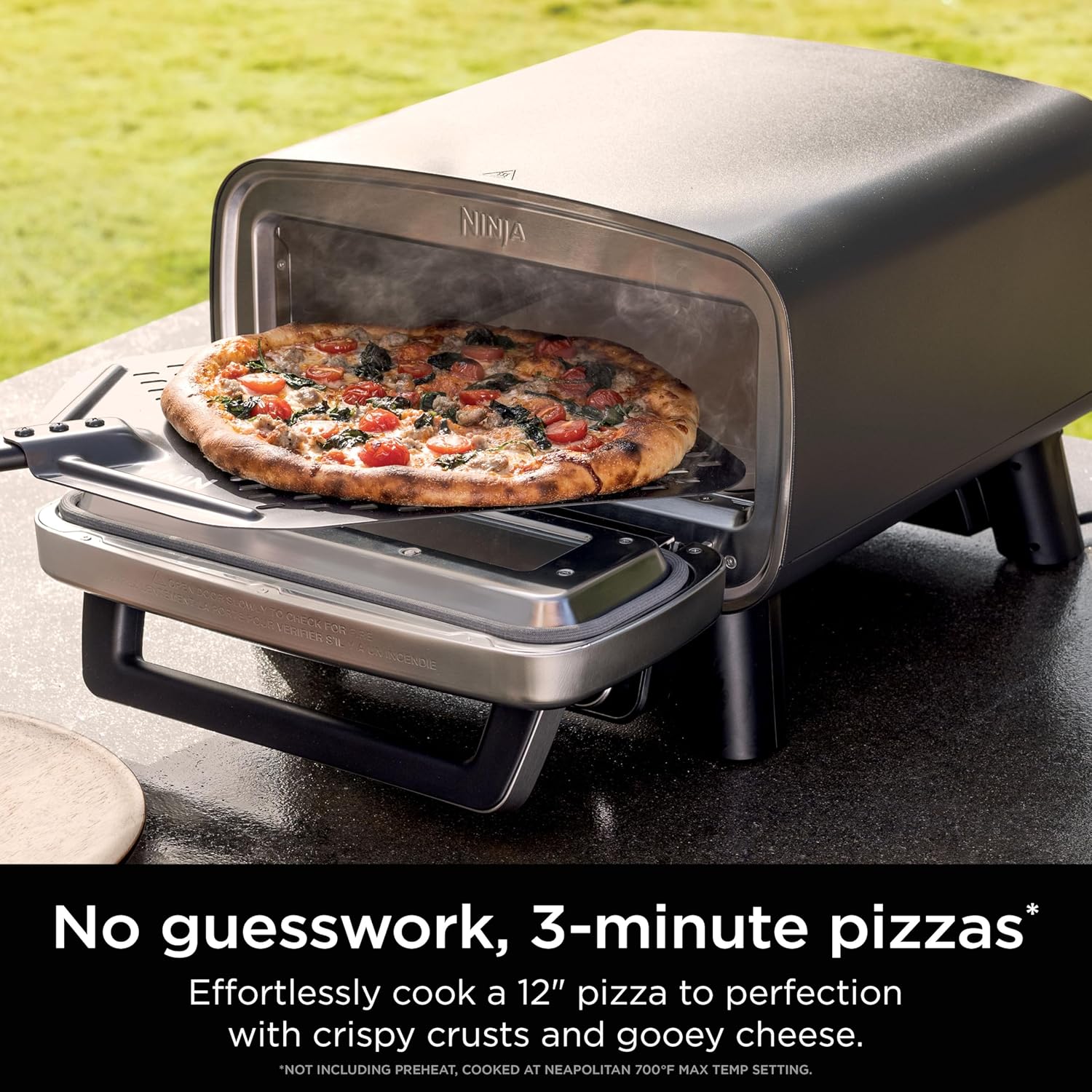Ninja Artisan Outdoor Pizza Oven 12-inch 3-minute Pizza Neapolitan Thin Crust New York Chicago wourant