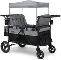 Jeep Wrangler Deluxe 4 Seater Stroller Wagon by Delta Children Premium Quad Stroller Wagon wourant