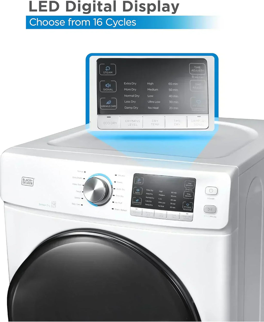 Compact Clothes Dryer 1.5 Cu. Ft. 850W Electric Dryer 120V Vented Dryer Stainless Steel Drum wourant