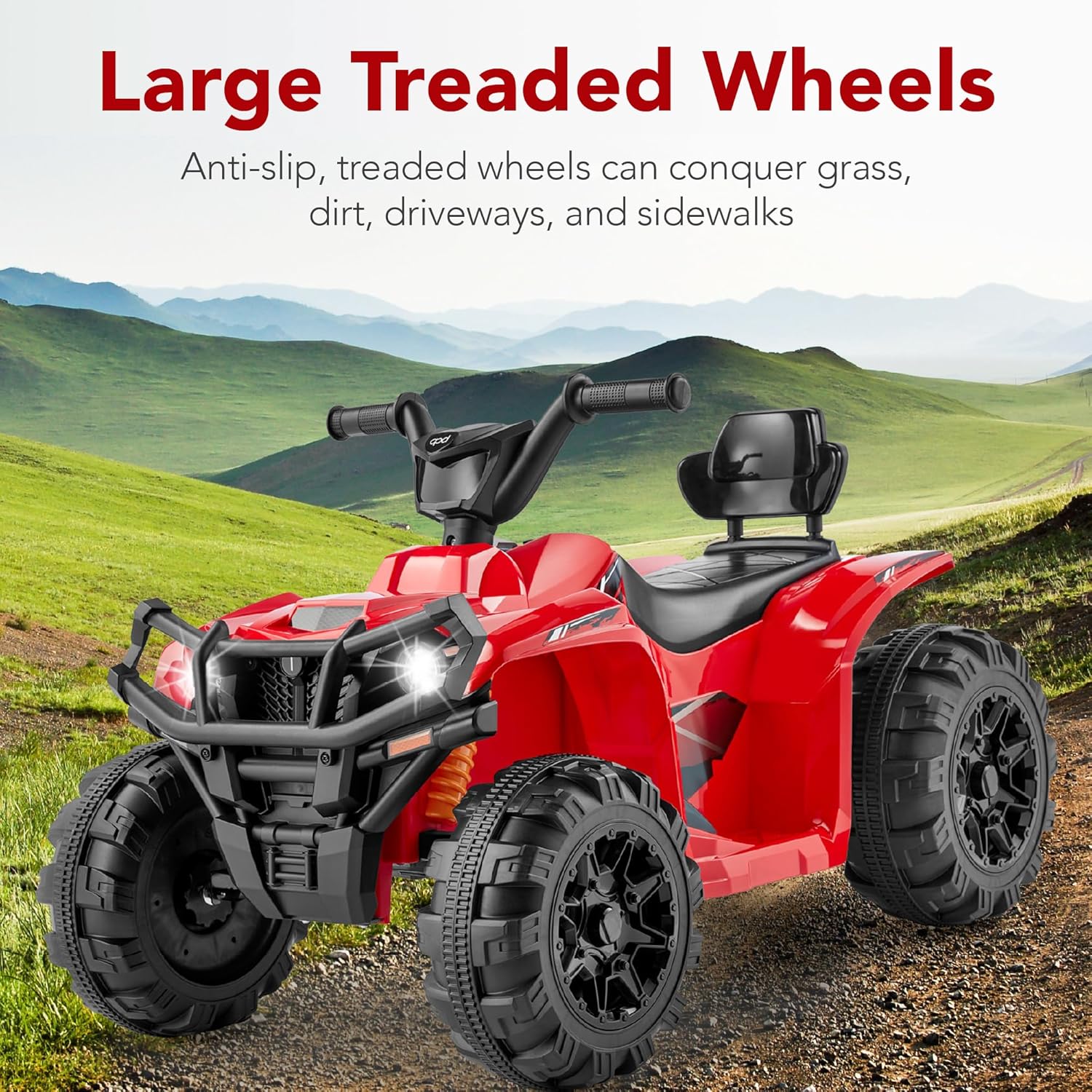 Best Choice Products 12V Kids Ride-On Electric ATV 4-Wheeler Quad Car Toy Bluetooth Audio wourant