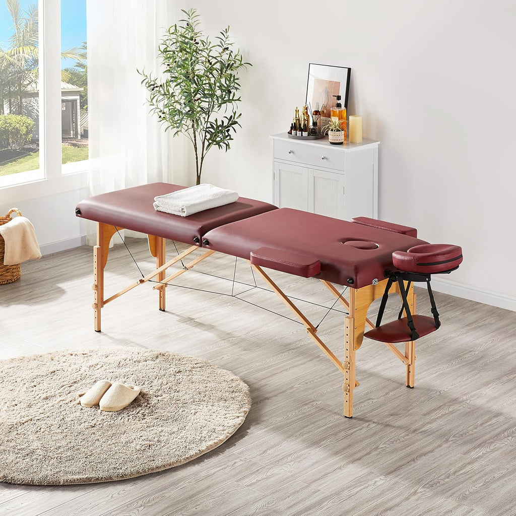Yaheetech Massage Table Portable Lash Beds Spa Bed Massage Couch Foldable Spa Tables wourant