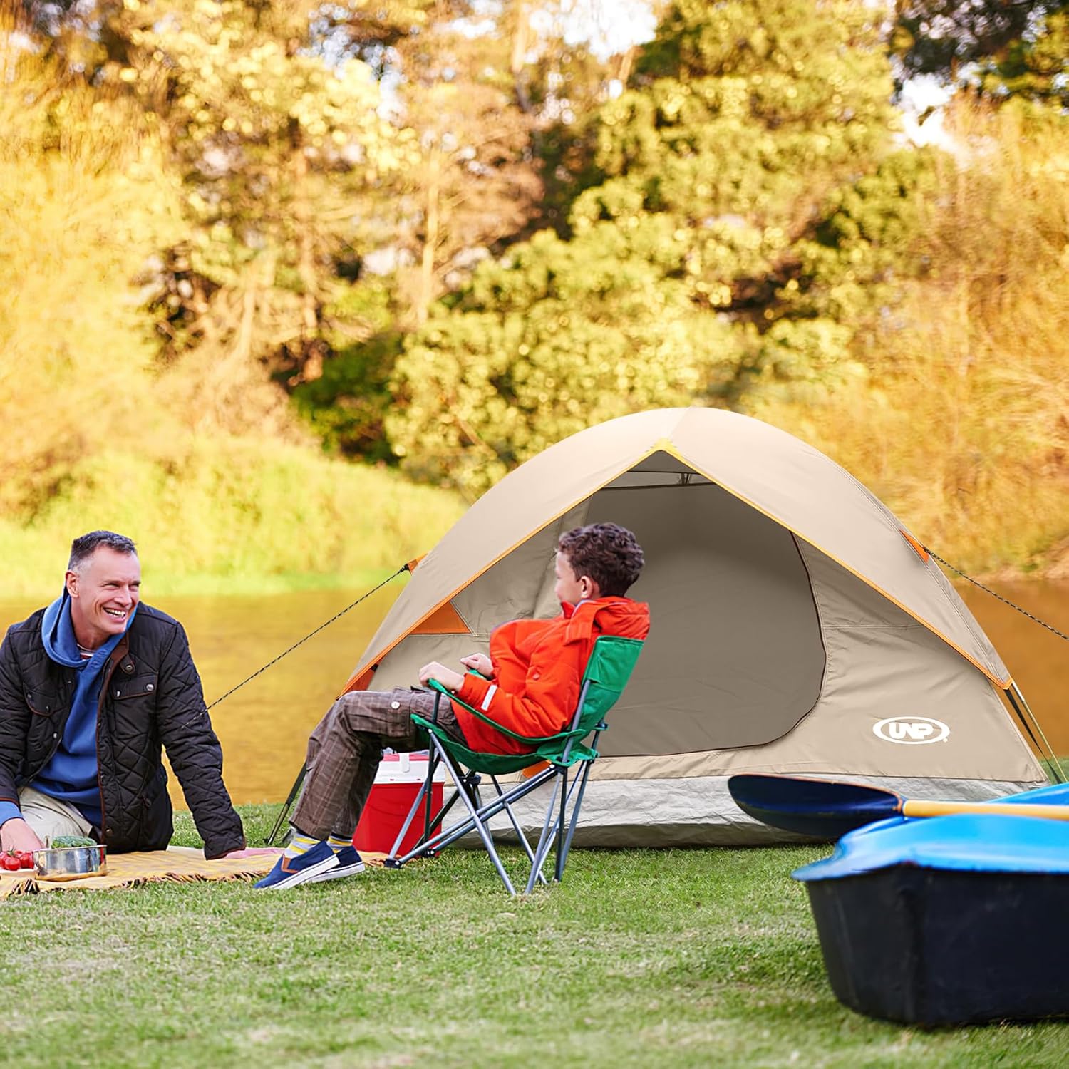 Camping Tent 2/3/4/6 Person Dome Tent Portable Camping Tent Outdoor and Backpacking Beach wourant
