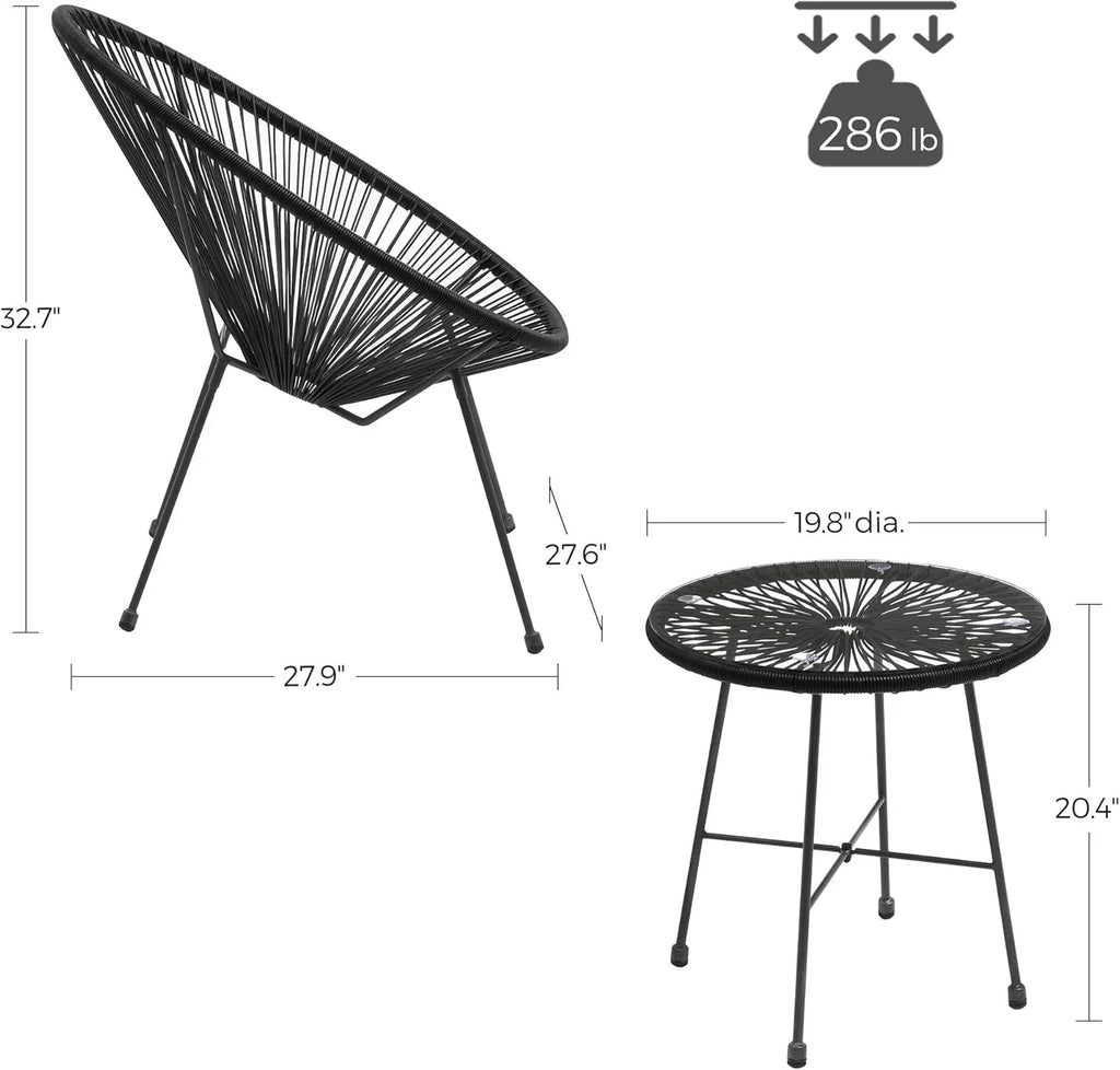 Outdoor Settee 2-Seat Garden Furniture with Backrest PE Rattan wourant