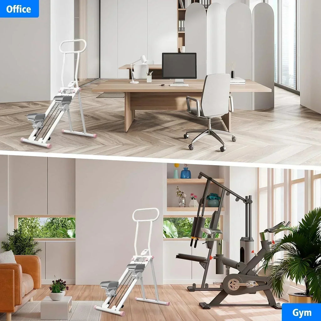 Stair Stepper for Home Gym Folding Vertical Climber Cardio Exercise Machine Stair Climber wourant