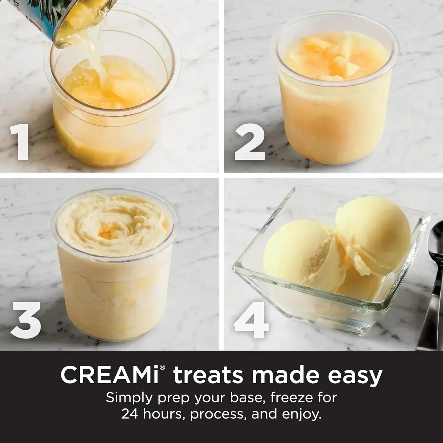 Ninja NC301 CREAMi Ice Cream Maker for Gelato Mix-ins Milkshakes Sorbet Smoothie Bowls More wourant