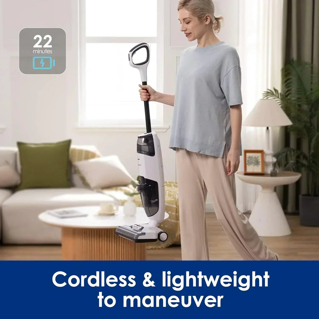 Wet Dry Vacuum Cordless Floor Cleaner and Mop One-Step Cleaning for Hard Floors wourant