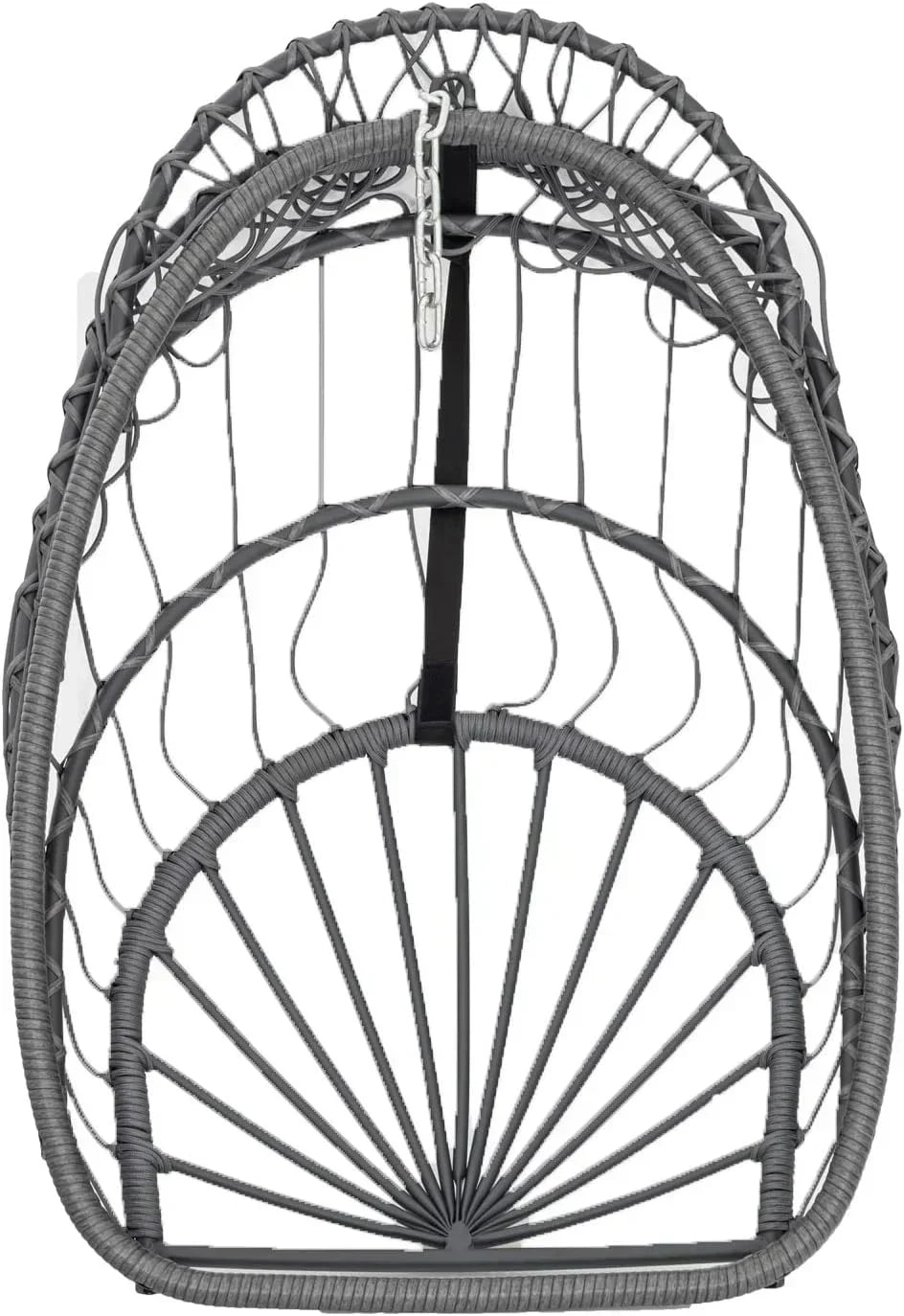 Yechen Indoor Outdoor Egg Hanging Chair Stand Patio Wicker Swing Egg Chair Swinging Chair wourant
