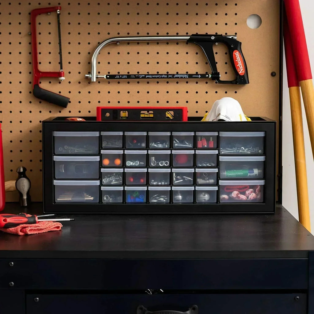 IRIS USA Screw Tool Organizer Small Parts Cabinet Chest Storage Drawers Organization Toolbox wourant