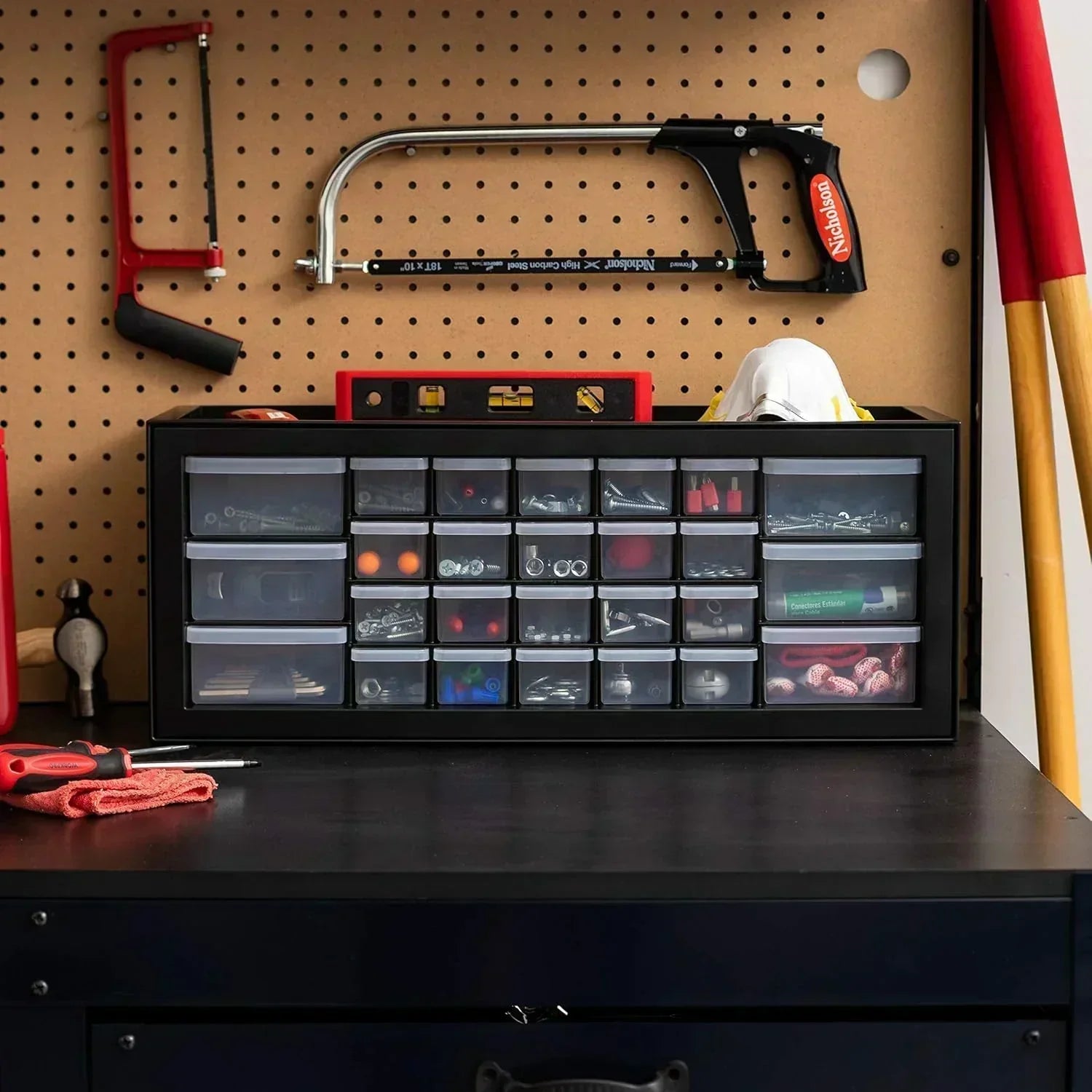 IRIS USA Screw Tool Organizer Small Parts Cabinet Chest Storage Drawers Organization Toolbox wourant