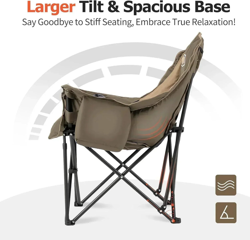 Extra Large Double Camping Chair 2 Person Comfortable Sofa Chair Adult Loveseat Lawn Chair wourant