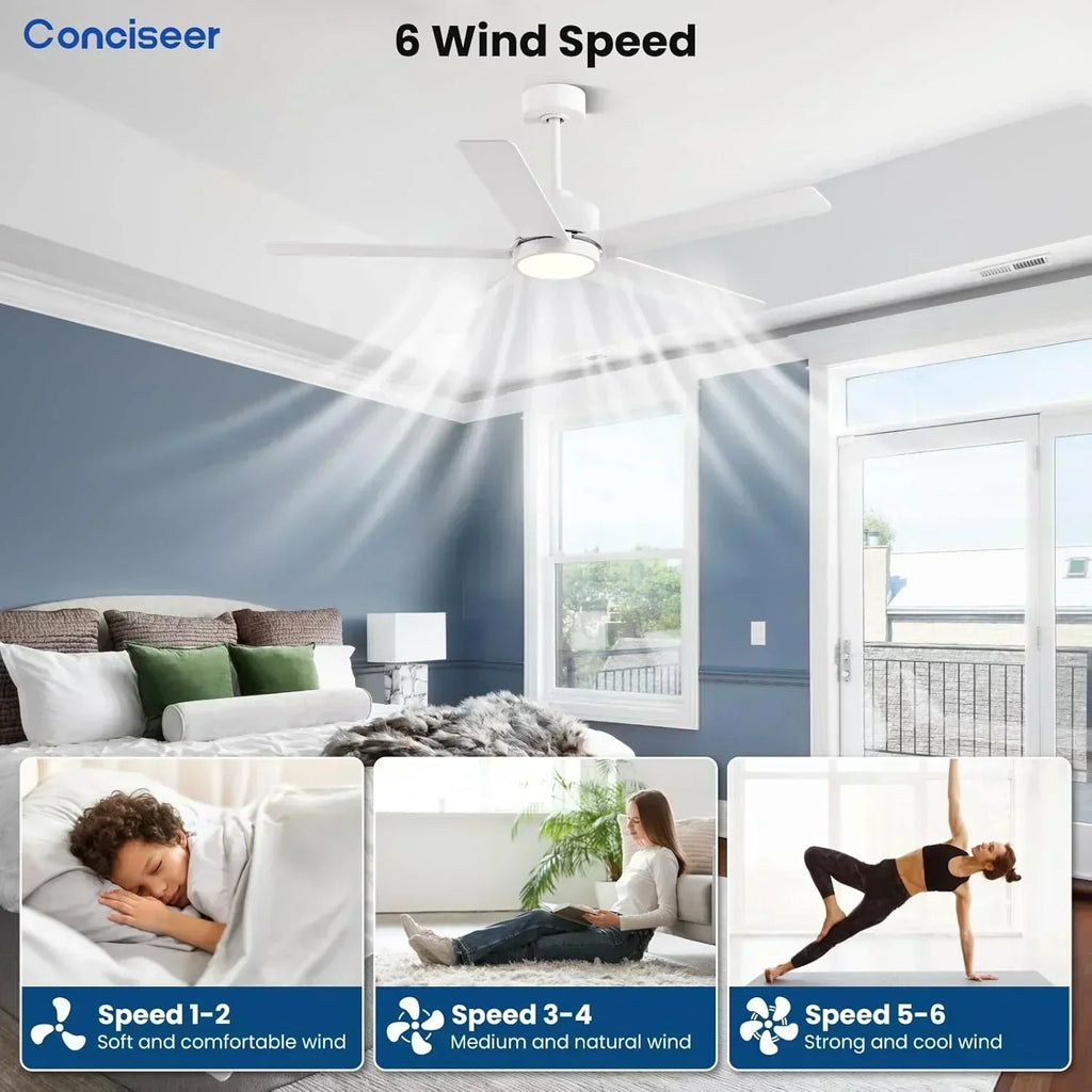 Modern ceiling fan 72 inch bedroom living room library cafe outdoor/industrial wourant